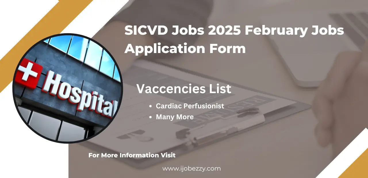 SICVD Jobs 2025 February Jobs Application Form