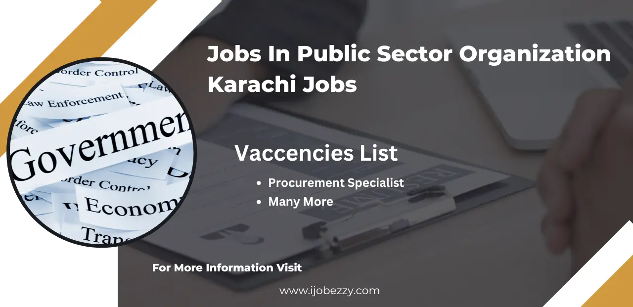 Jobs In Public Sector Organization Karachi Jobs 2025 Apply Online