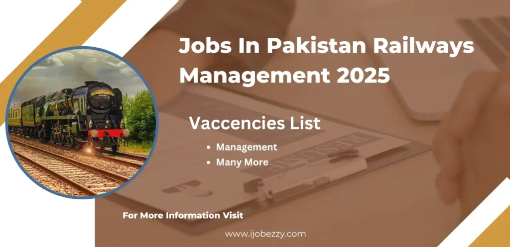 Jobs In Pakistan Railways Management 2025 Application From